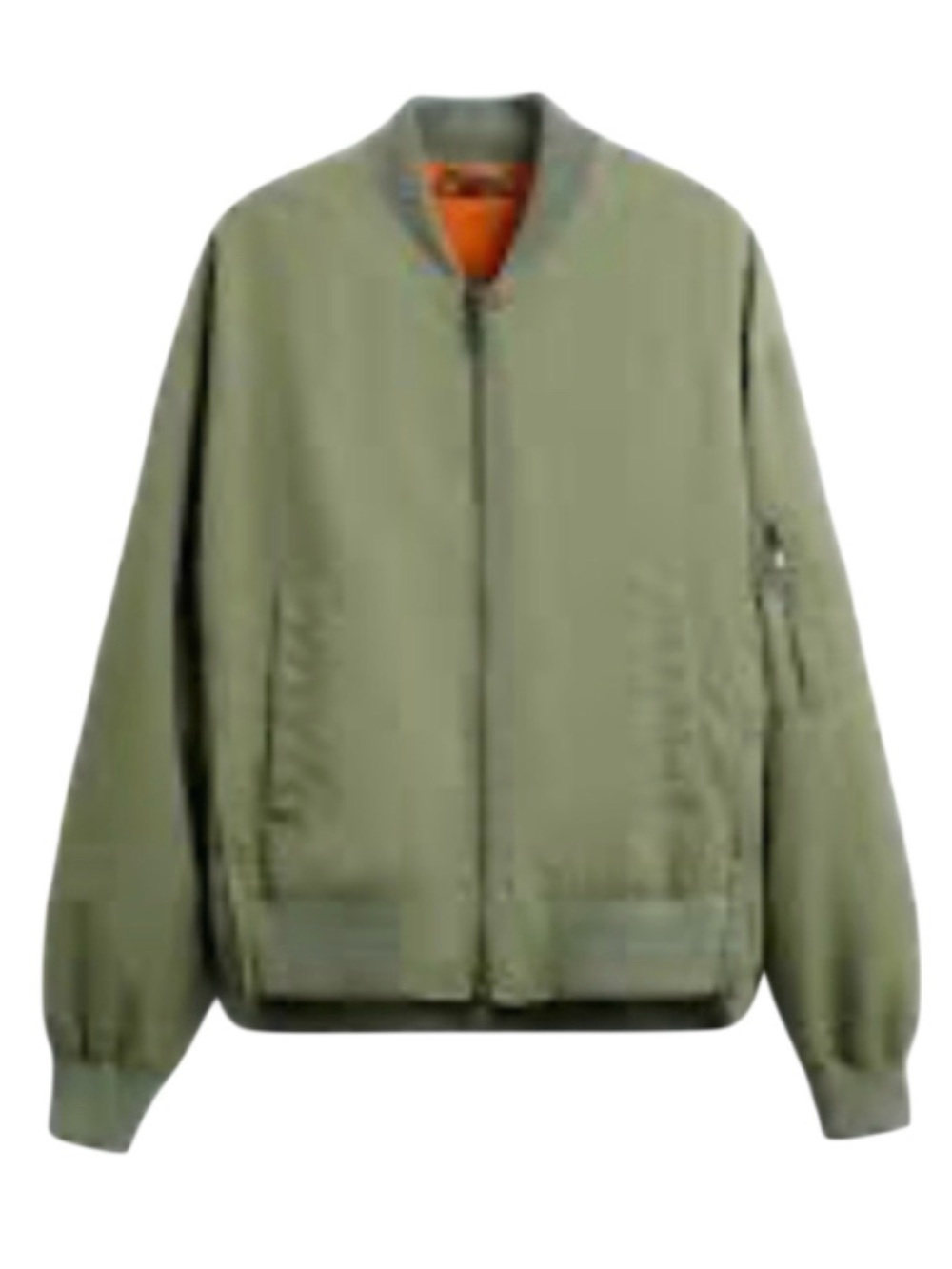 ZARA Men's Dark Olive Green Bomber Jacket - Size: Small / (NWOT)